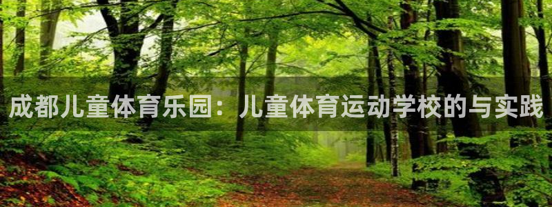 皇冠678体育：成都儿童体育乐园：儿童体育运动学校的与实践